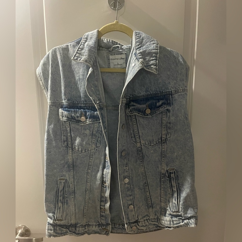 Denim Sleeveless Vest